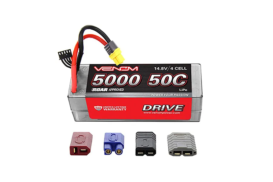 Venom 14.8V 5000mAh 50C 4S Hard Case LiPo Battery image 140146