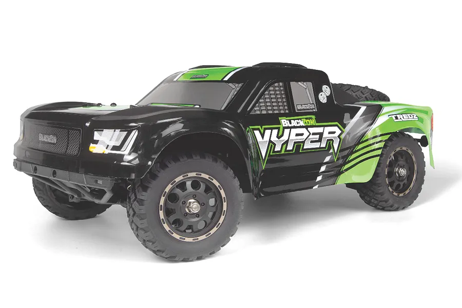 BlackZon Vyper SC RC Short Course Truck Electric 4WD 1/16 Scale RTR - Green image 140157