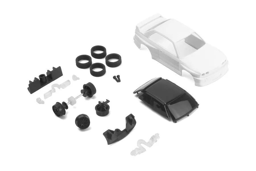 HPI Nano-TTR 1989 BMW M3 Ravaglia Unpainted Body Shell - White image 140161