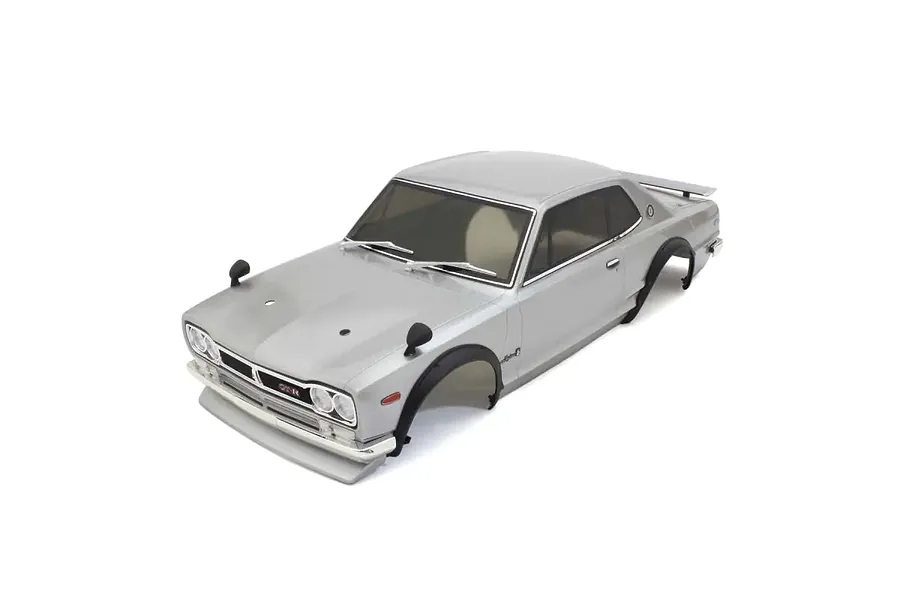 Kyosho 1/10 Nissan Skyline 2000GT-R Tuned Version Painted Body Shell - Silver image 140194