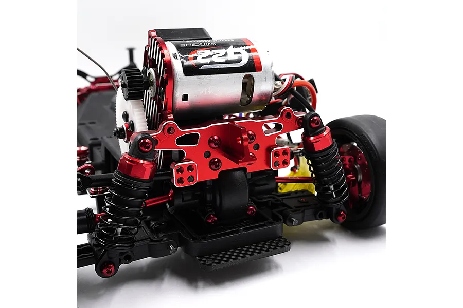 Yeah Racing Aluminium Rear Shock Tower - Red image 2