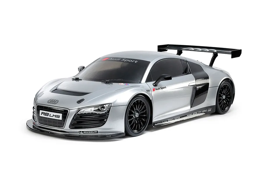 Tamiya TT-02 Audi R8 LMS 2008 RC Car Electric 4WD 1/10 Scale Kit - Silver image 140212
