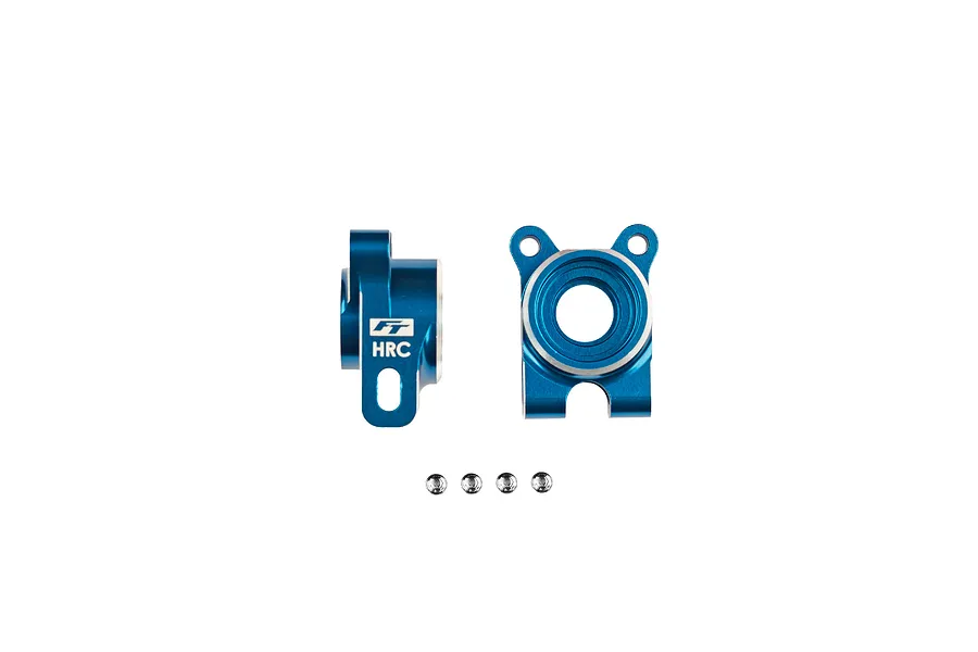 Factory Team Aluminum -4 Offset HRC Rear Hubs 2Pcs - Blue image 140293