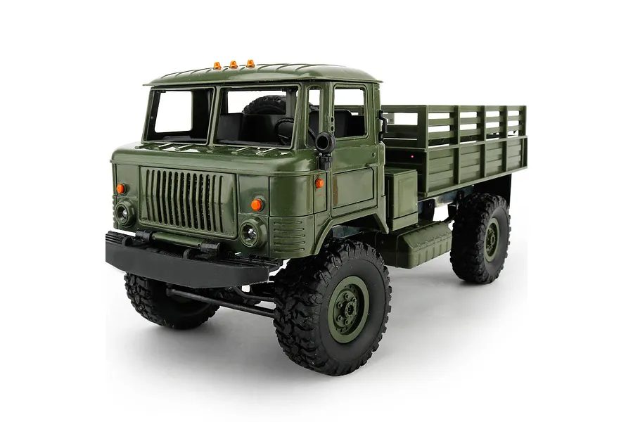 WPL B24 RC Military Truck Electric 4WD 1/16 Scale RTR - Green image 140467