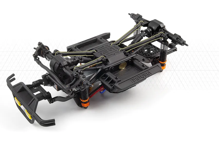 HPI Venture18 Flux-T 1985 Toyota Hilux SR5 RC Rock Crawler Electric Brushless 4WD 1/18 Scale RTR - Blue image 140526
