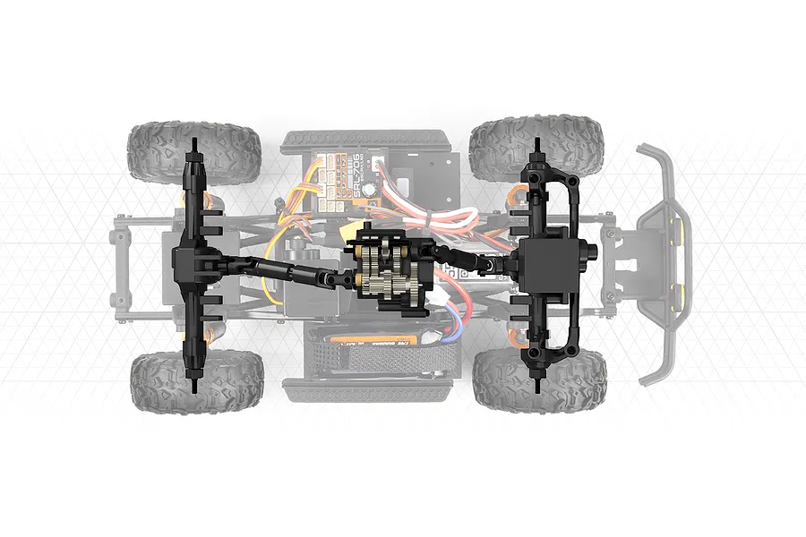HPI Venture18 Flux-T 1985 Toyota Hilux SR5 RC Rock Crawler Electric Brushless 4WD 1/18 Scale RTR - Blue image 140528