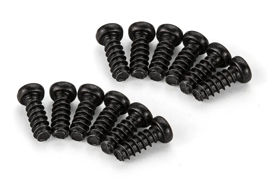 Atrek 2.6x7mm Coarse Thread Binder Head Screws 10Pcs image 140530