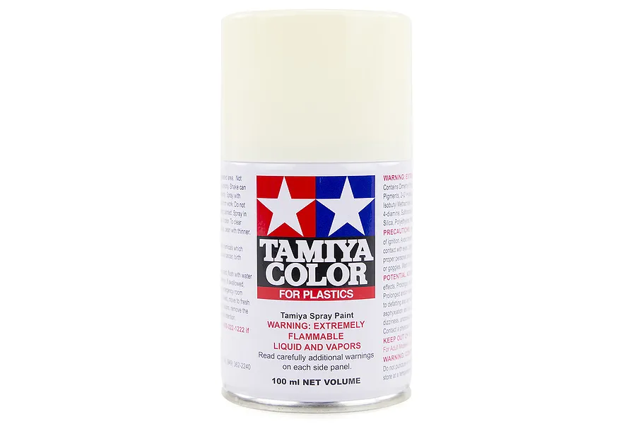 Tamiya TS-7 Racing White Lacquer Spray Paint 100ml image 14068