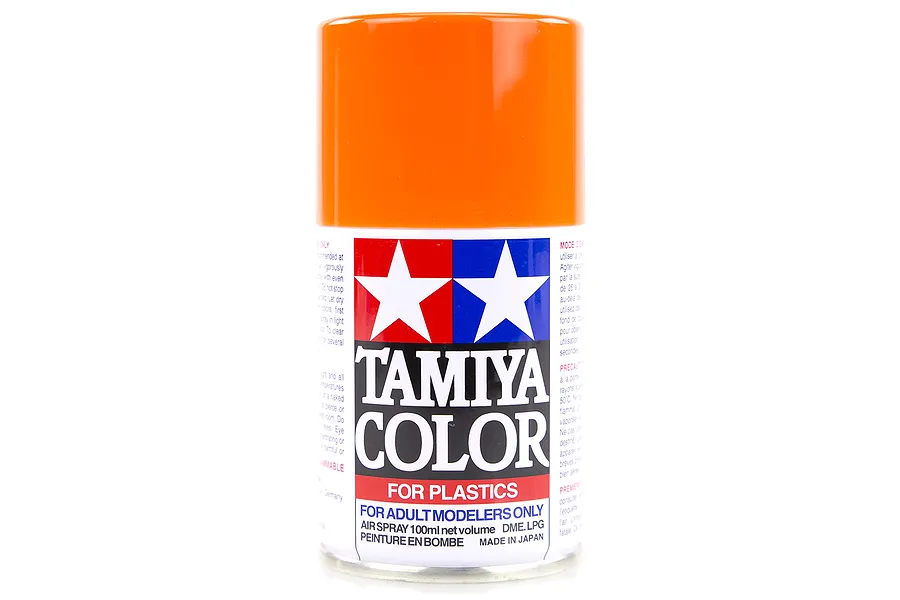 Tamiya TS-12 Orange Lacquer Spray Paint 100ml image 14073