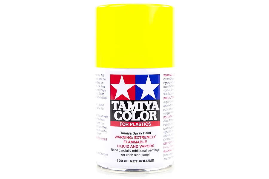 Tamiya TS-16 Yellow Lacquer Spray Paint 100ml image 14077