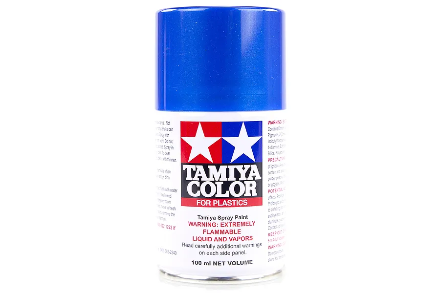 Tamiya TS-19 Metallic Blue Lacquer Spray Paint 100ml image 14080