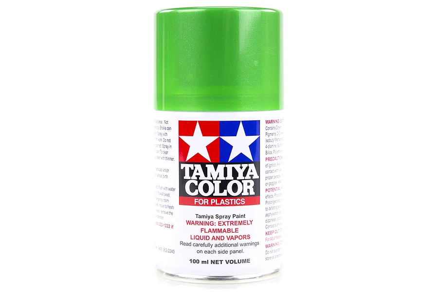 Tamiya TS-20 Metallic Green Lacquer Spray Paint 100ml image 14081
