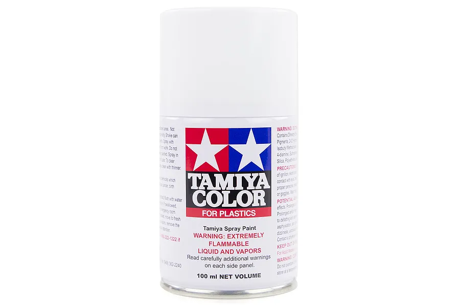 Tamiya TS-26 Pure White Lacquer Spray Paint 100ml image 14087
