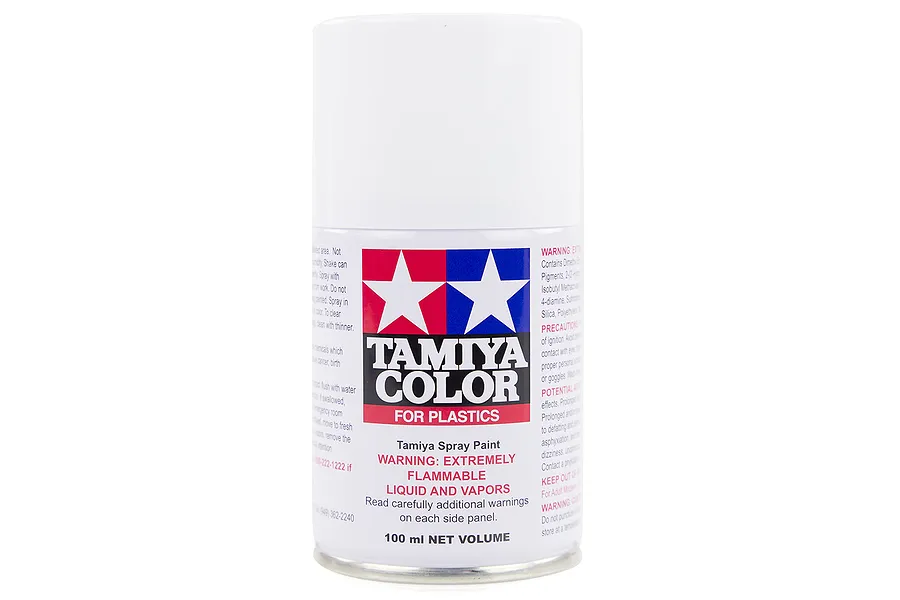 Tamiya TS-27 Matt White Lacquer Spray Paint 100ml image 14088