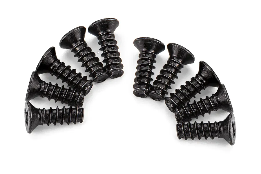 Atrek 2.6x8mm Coarse Thread Countersunk Head Screws 10Pcs image 141092