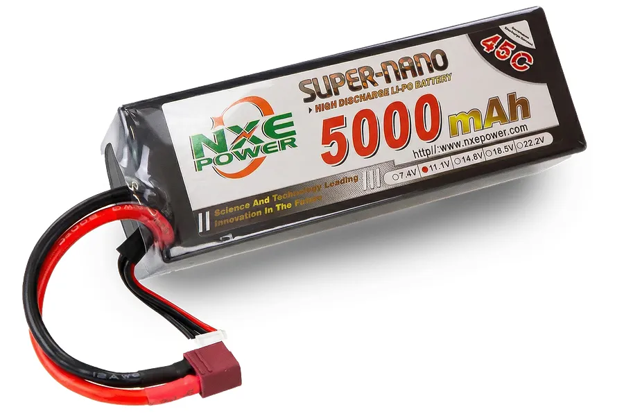 NXE 7.4v 5000mAh 45C Hard Case LiPo Battery image 141229