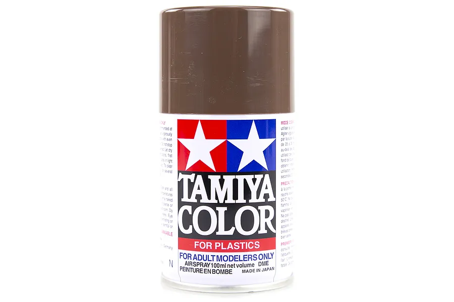 Tamiya TS-69 Linoleum Deck Brown Lacquer Spray Paint 100ml image 14130