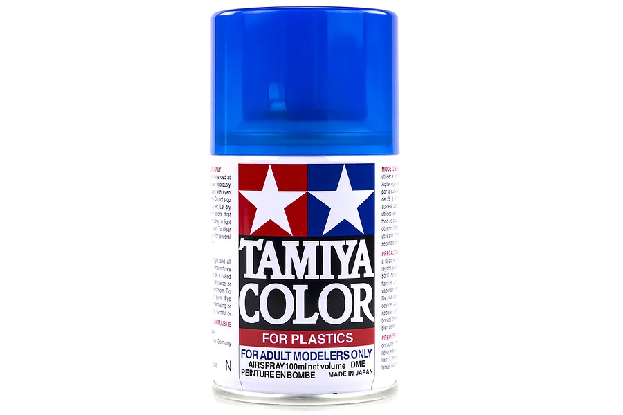 Tamiya TS-72 Clear Blue Lacquer Spray Paint 100ml image 14133