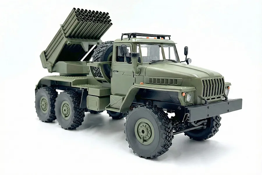 WPL B36-2 BM-21 Rocket Launcher RC Truck Electric 6WD 1/16 Scale RTR - Green image 141367