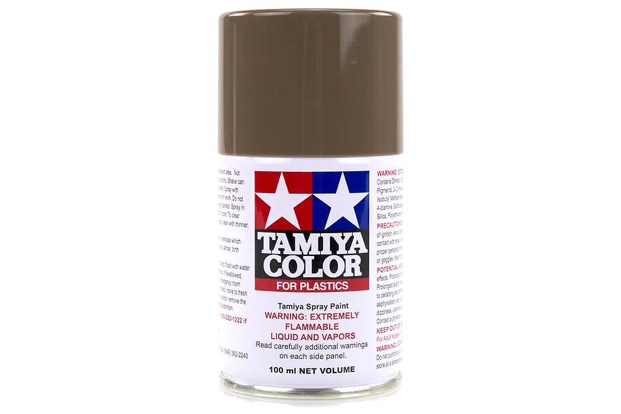 Tamiya TS-90 Brown (JGSDF) Lacquer Spray Paint 100ml image 14139