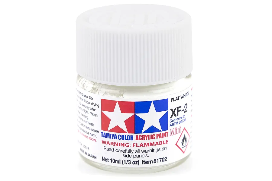 Tamiya XF-2 Flat White Flat Acrylic Paint 10ml image 14144