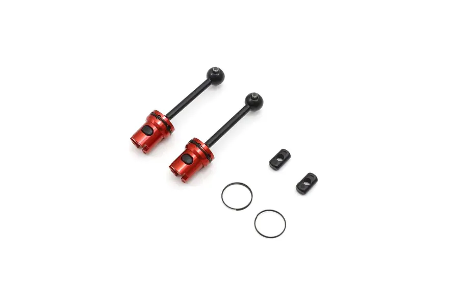 Kyosho Aluminium/Steel CVD Driveshafts 2Pcs - Red image 141477