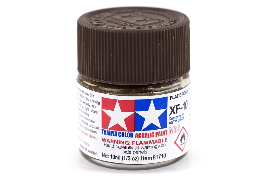 Tamiya XF-10 Flat Brown Flat Acrylic Paint 10ml image 14150