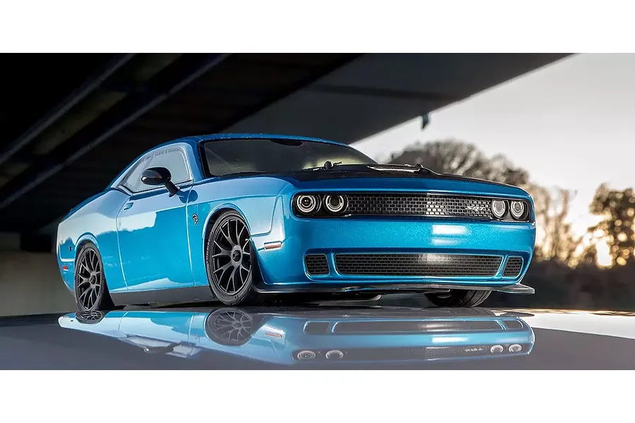 Kyosho Fazer Mk2 Dodge Challenger SRT Hellcat LWB RC Car Electric 4WD 1/10 Scale RTR - Blue image 141493