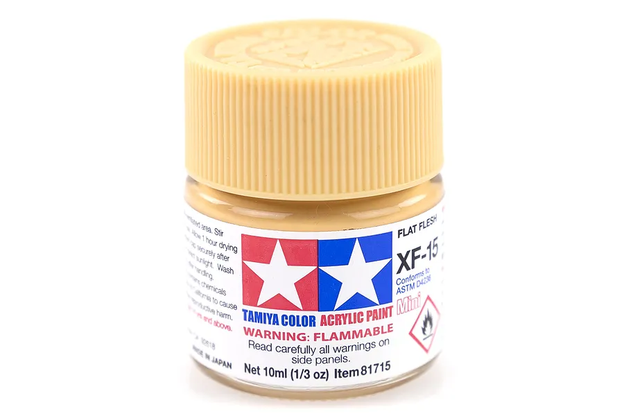 Tamiya XF-15 Flat Flesh Flat Acrylic Paint 10ml image 14152