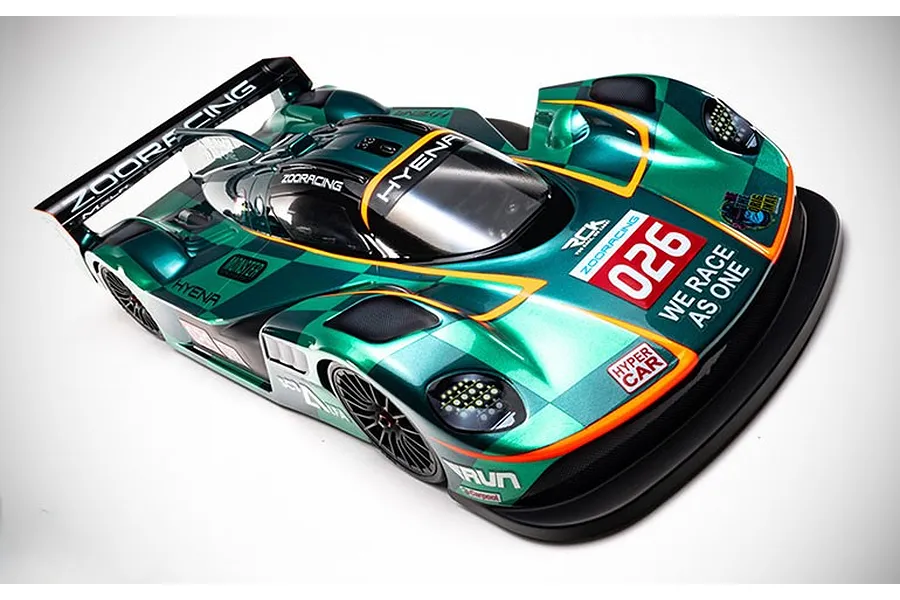ZooRacing 1/10 Hyena Hyper Car Unpainted Body Shell - Clear image 141534