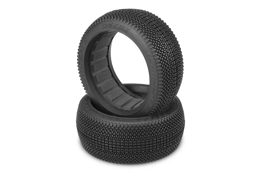 JConcepts 3.2&amp;quot; Detox Aqua (A2 Compound) Buggy Tyres with Foam Inserts 2Pcs image 141541