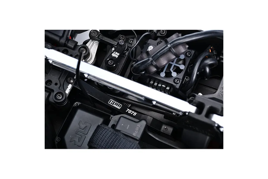 GPM Aluminium Front and Rear Chassis Braces 2Pcs - Red image 4