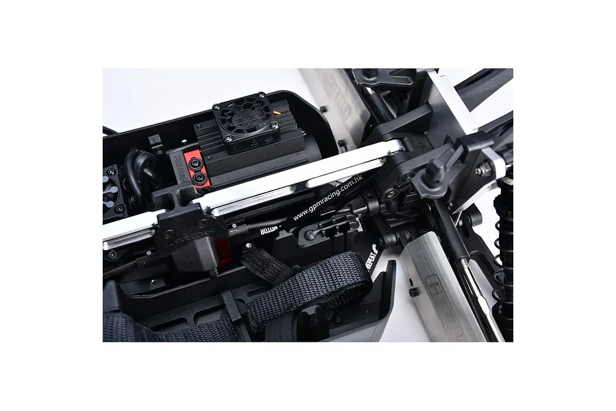 GPM Aluminium Front and Rear Chassis Braces 2Pcs - Blue image 4