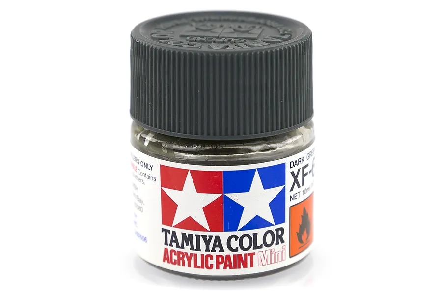 Tamiya XF-61 Dark Green Flat Acrylic Paint 10ml image 14171