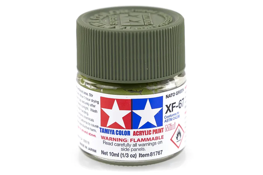 Tamiya XF-67 Nato Green Flat Acrylic Paint 10ml image 14177