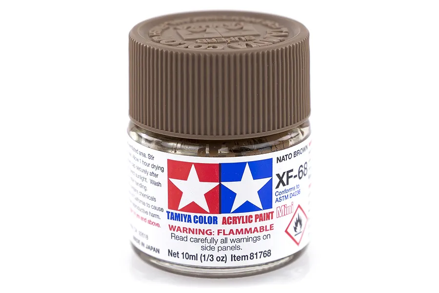 Tamiya XF-68 Nato Brown Flat Acrylic Paint 10ml image 14178
