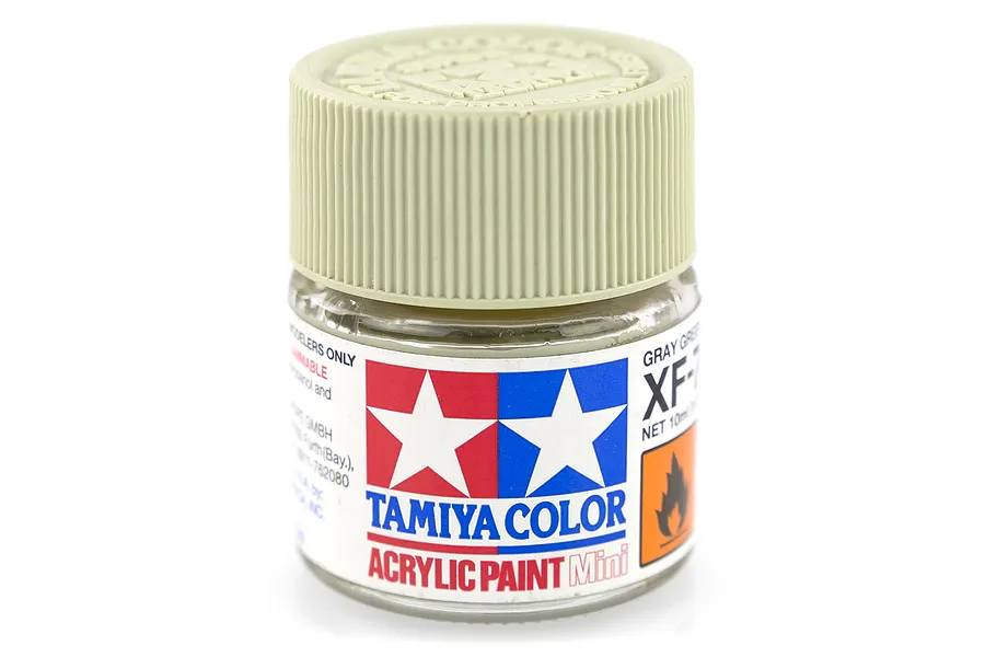 Tamiya XF-76 Grey Green Flat Acrylic Paint 10ml image 14186