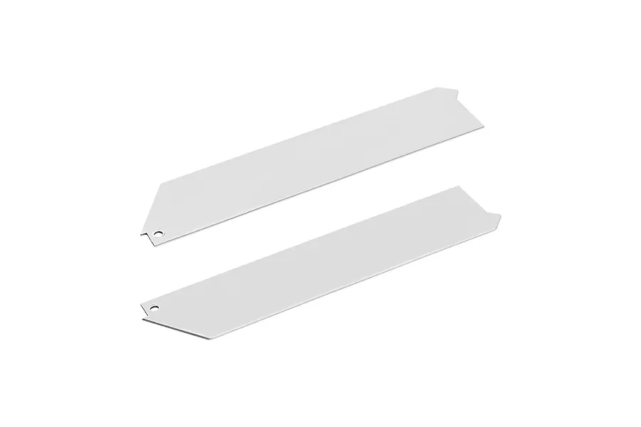 GPM Stainless Steel Side Chassis Skid Plates 2Pcs - Silver image 141877