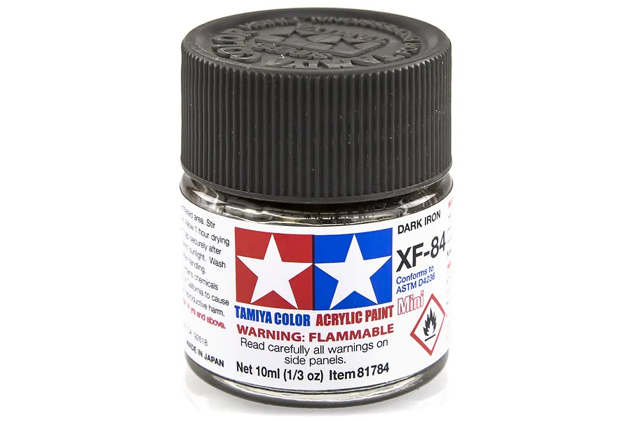 Tamiya XF-84 Dark Iron Flat Acrylic Paint 10ml image 14191