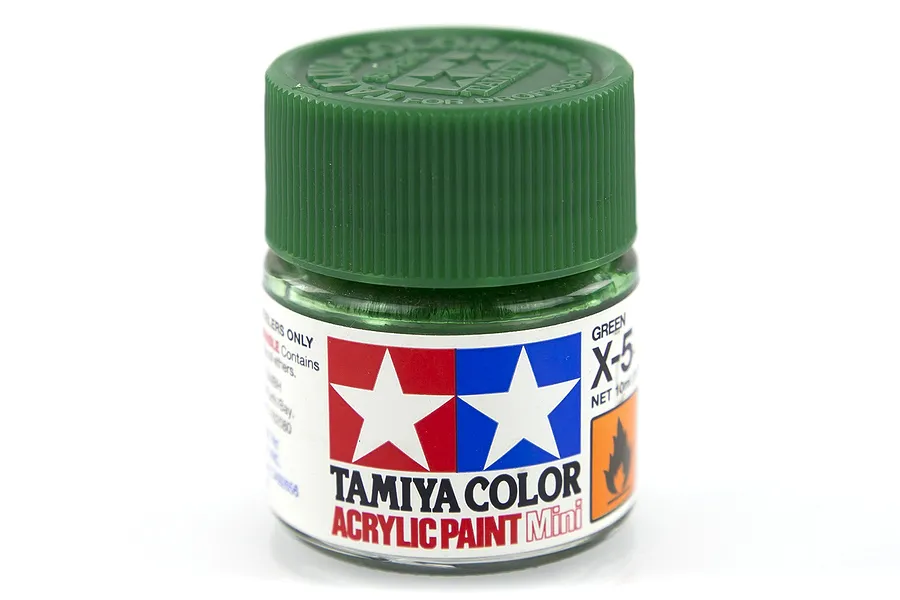 Tamiya X-5 Green Gloss Acrylic Paint 10ml image 14195