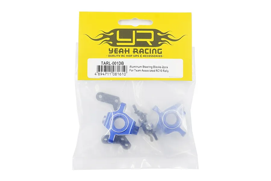 Yeah Racing Aluminium Steering Hub Carriers and Linkage Set 4Pcs - Deep Blue image 5