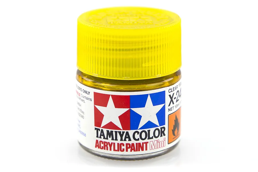 Tamiya X-24 Clear Yellow Gloss Acrylic Paint 10ml image 14212