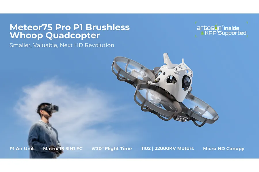 BetaFPV Meteor75 Pro 1S HD Digital VTX Racing Drone - Drone Only image 142142