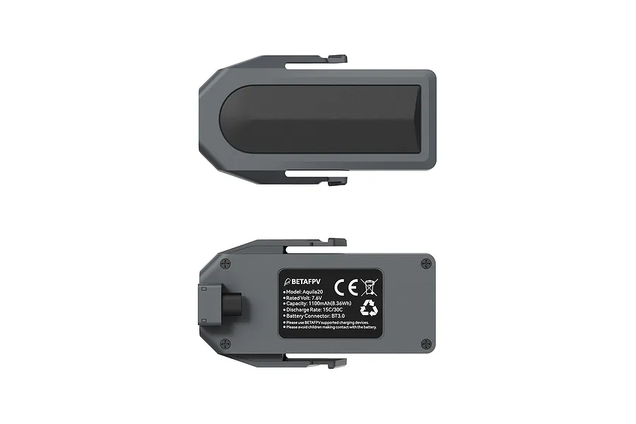 BetaFPV 7.6V 1100mAh 15C 2S Hard Case LiPo Battery 2Pcs image 142160
