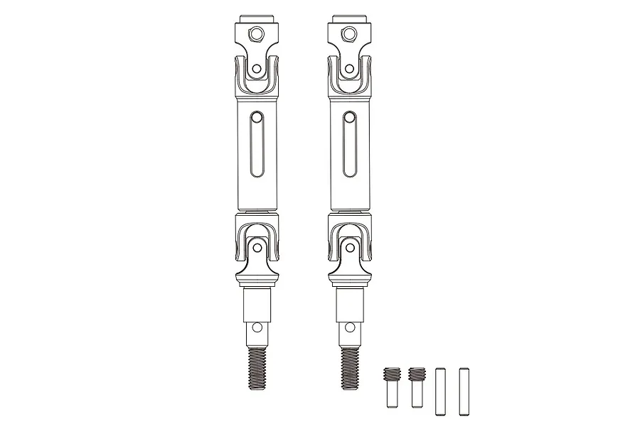 MJX RC Rear CVD Driveshafts 2Pcs image 142221