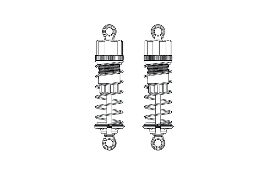 MJX RC Aluminium Front Adjustable Shocks 2Pcs image 1