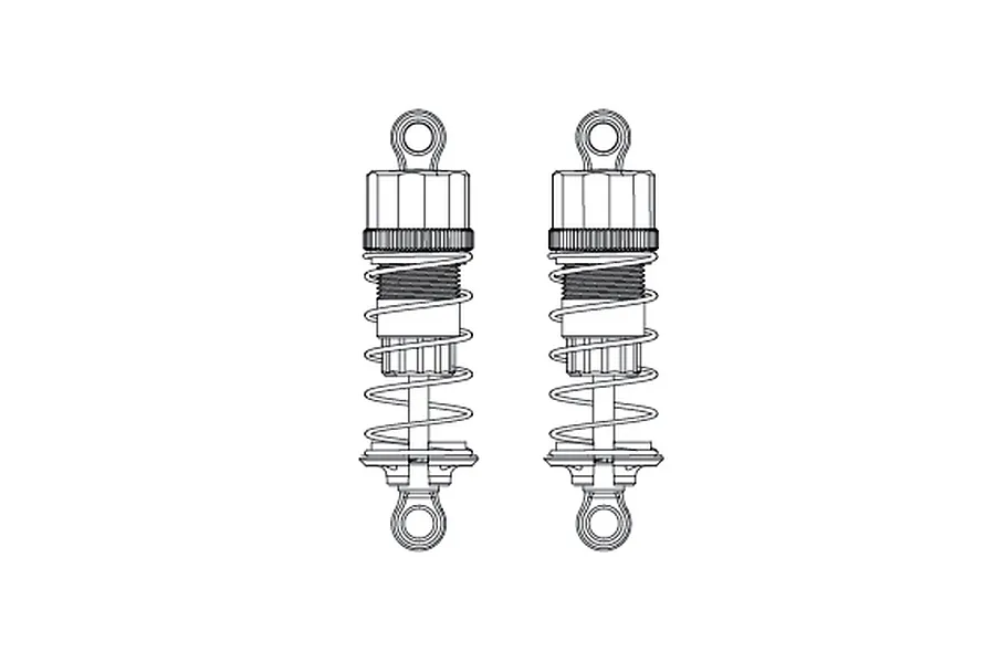 MJX RC Aluminium Front Adjustable Shocks 2Pcs image 1