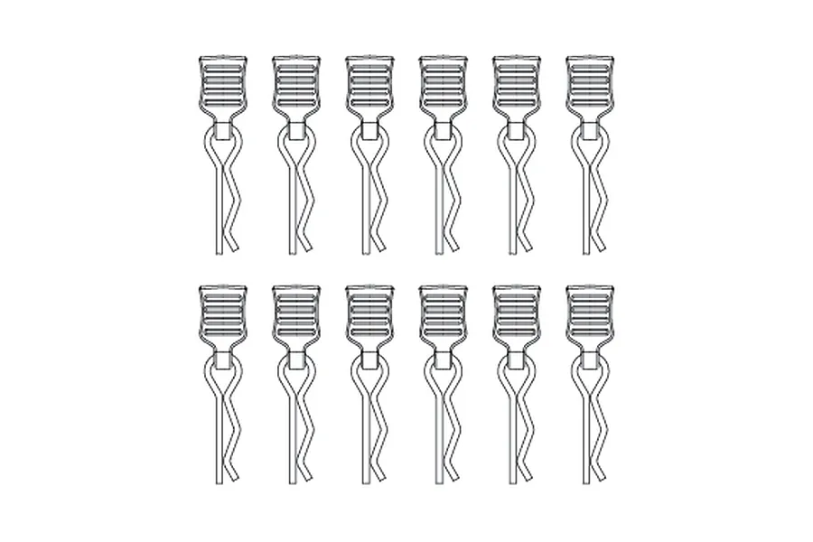 MJX RC Body Pins with Tabs 12Pcs image 142301