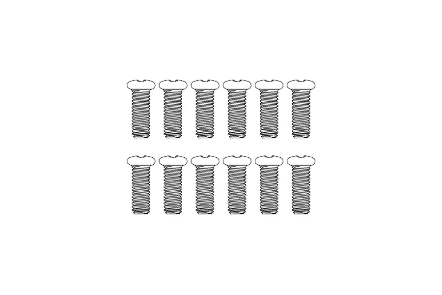 MJX RC 4x12mm Fine Thread Button Head Screws 12Pcs image 1