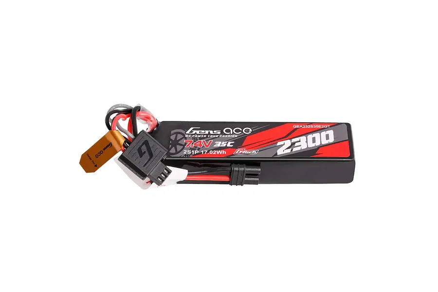 Gens Ace G-Tech 7.4V 2300mAh 35C 2S Hard Case LiPo Battery image 142389